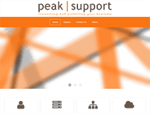 Tablet Screenshot of peaksupport.co.uk